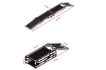 UNITRAILER ALR005 hopfällbar ramp stålramp för släpvagn 200 cm 250 kg