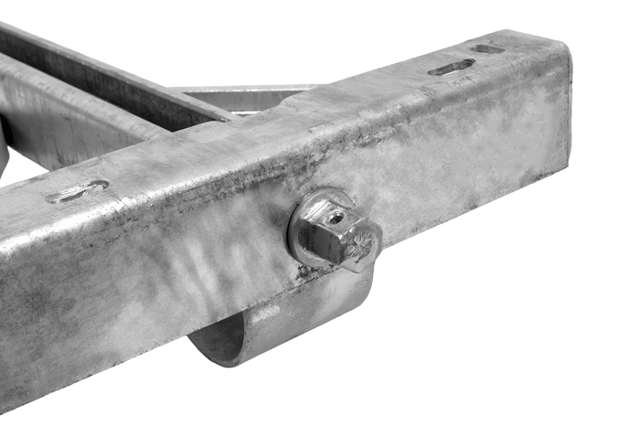KNOTT 6X1197.007 utdragbar hörnstödsstabilisator för släpvagn 1100kg 498mm