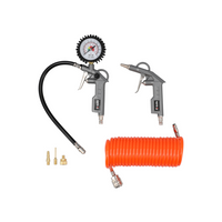 YATO YT-23780 pneumatiskt set för uppblåsning av däck, bollar, madrasser, 6 delar