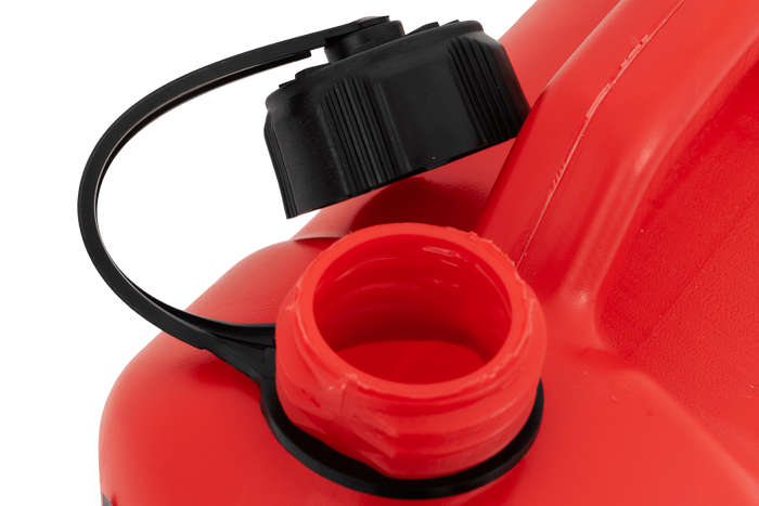 5L HERMON plastdunk med tratt, röd