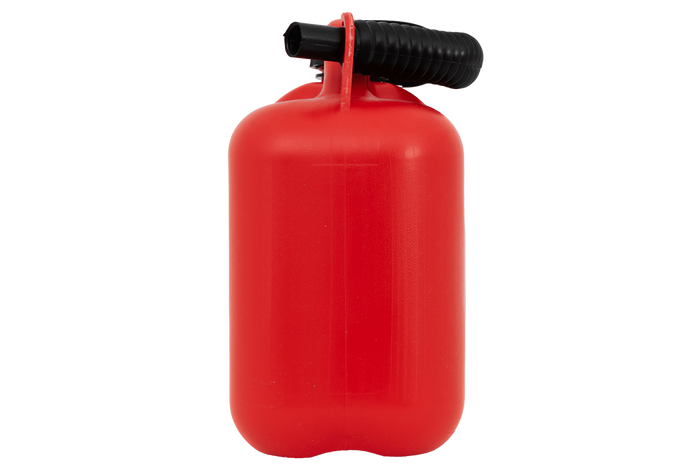 5L HERMON plastdunk med tratt, röd