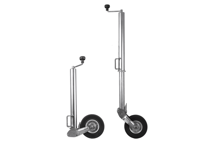 WINTERHOFF VK 60-BLH-255 SB automatiskt stödhjul med handtag 500kg 60mm 670-905mm