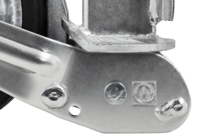 AL-KO 1863497 automatiskt stödhjul med handtag 400kg 60mm 775-1010mm