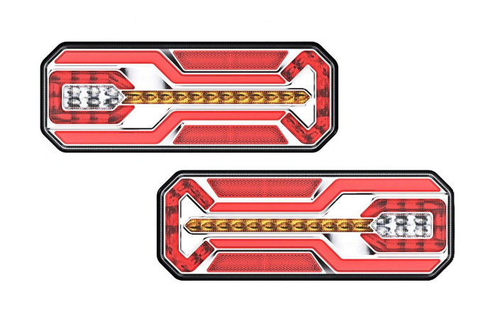 TruckLED L1949+L1950 bakljus LED-kabel 0,45m 6 funktioner vänster+höger