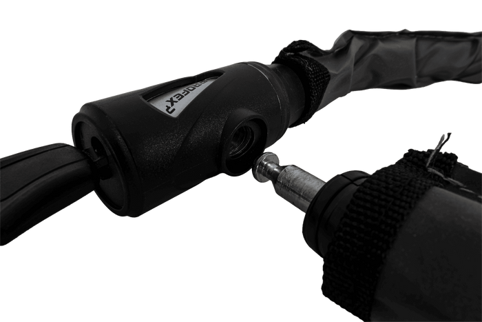 PROFEX Reflex cykellås i stål, 70 cm långt