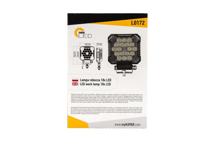 LED-arbetslampa TruckLED L0172 18xLED 2800lm