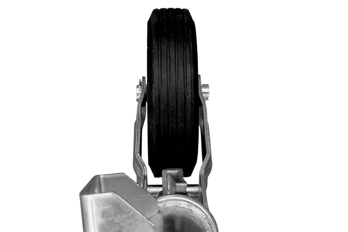 UNITRAILER automatiskt stödhjul med handtag 250kg 60mm 785-955mm