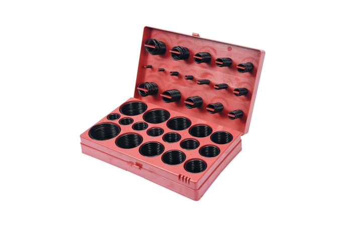 Set med gummi-o-ringar YATO YT-06876 blandade storlekar 419 delar