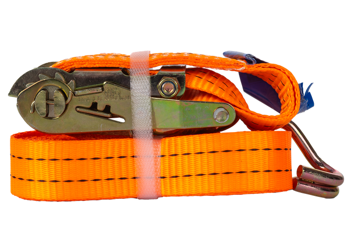 UNITRAILER 5m/35mm/2t orange transportband med spännare