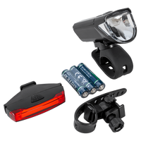 PROFEX 92618 Super Vision batteridriven cykellampa (fram och bak)
