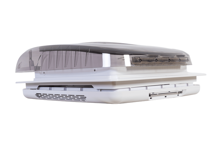 Automatisk takfläkt PUNDMANN PLUS FLÄKT för husbil med belysning, rullgardin 400×400 mm