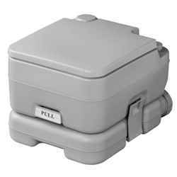 ProPlus 370415CR Bärbar campingtoalett Grå 10L/10L